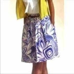 CAbi Lombard Swirl A-Line Skirt # 470 size 4 NWT